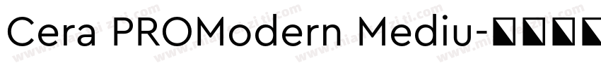 Cera PROModern Mediu字体转换